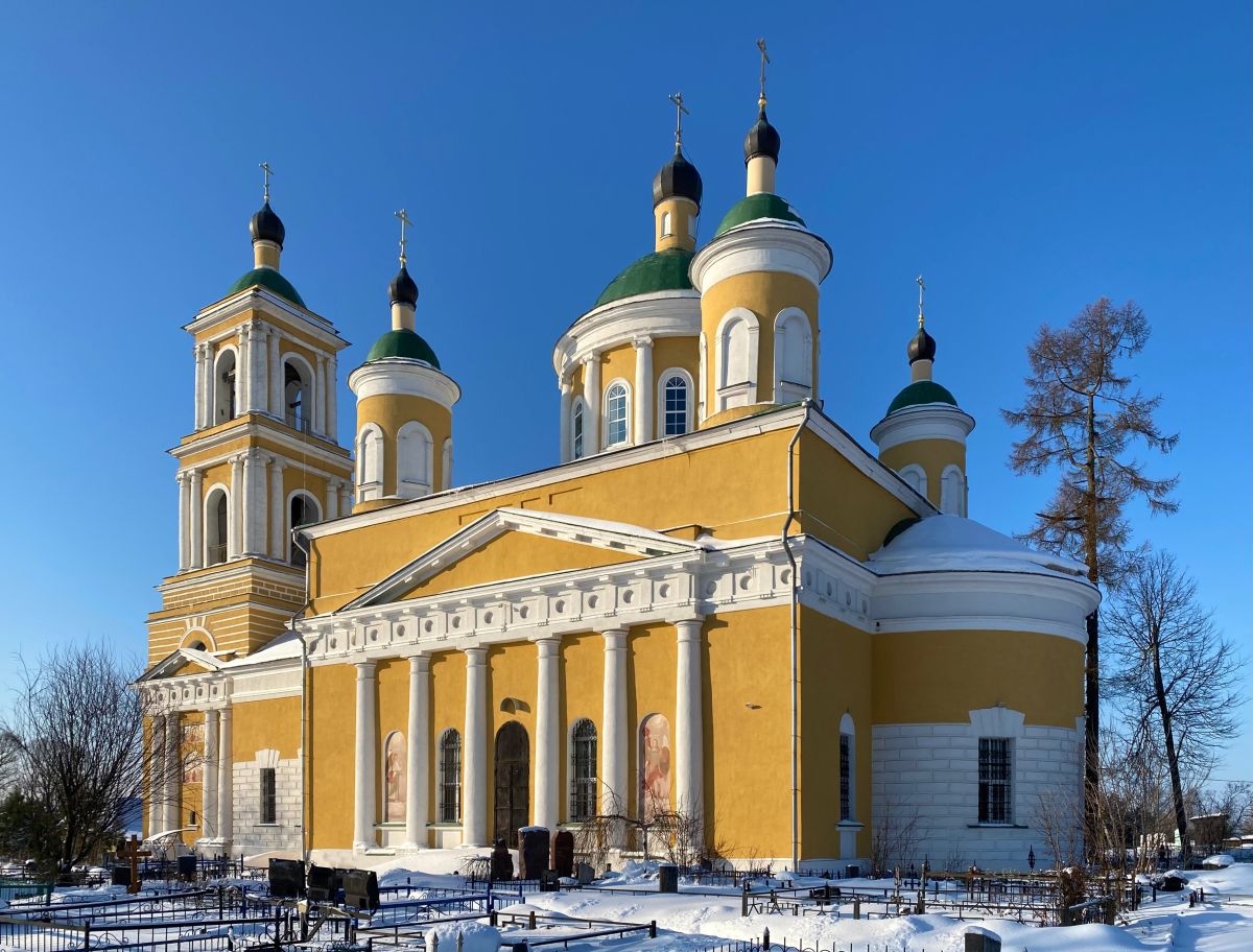 Церковь Преображения Господня, Спас-Заулок (Клинский городской округ, Московская область). фасады, Вид с юго-востока