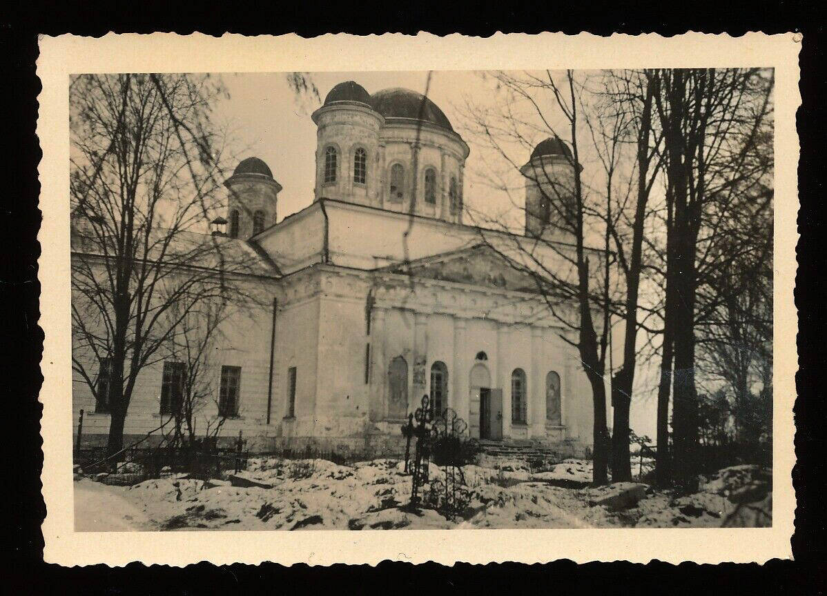 Церковь Преображения Господня, Спас-Заулок (Клинский городской округ, Московская область). архивная фотография, Фото 1941 г. с аукциона e-bay.de