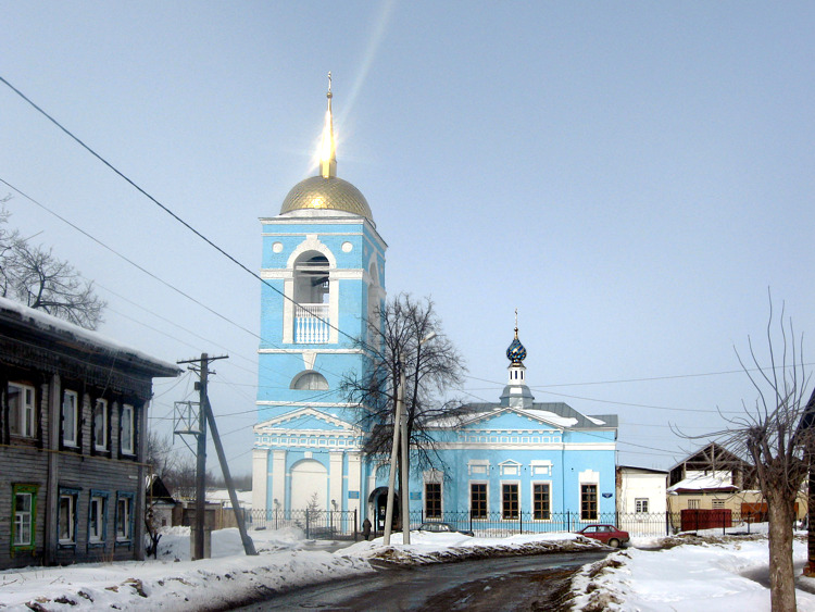 Церковь Успения Пресвятой Богородицы, Муром (Муромский район и г. Муром, Владимирская область). общий вид в ландшафте