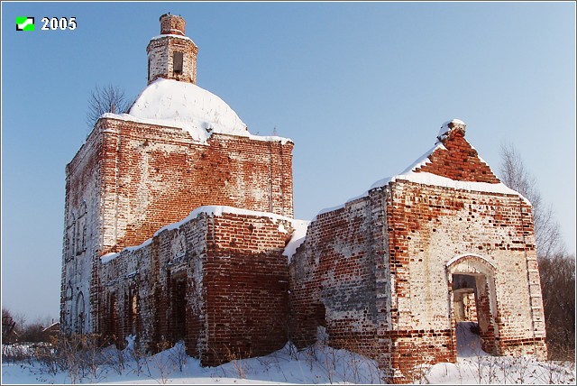 Лопатницы. Церковь Николая Чудотворца. фасады, Общий вид с Северо-Запада