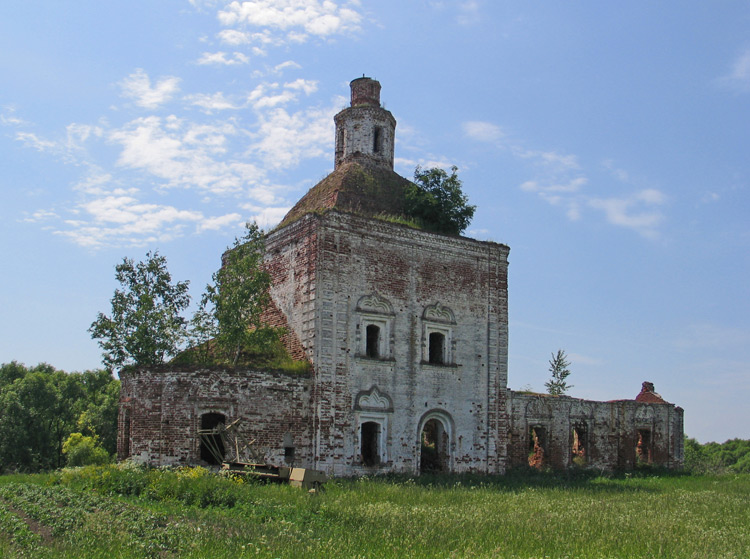 Лопатницы. Церковь Николая Чудотворца. фасады