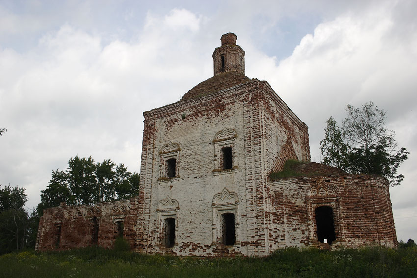 Лопатницы. Церковь Николая Чудотворца. фасады