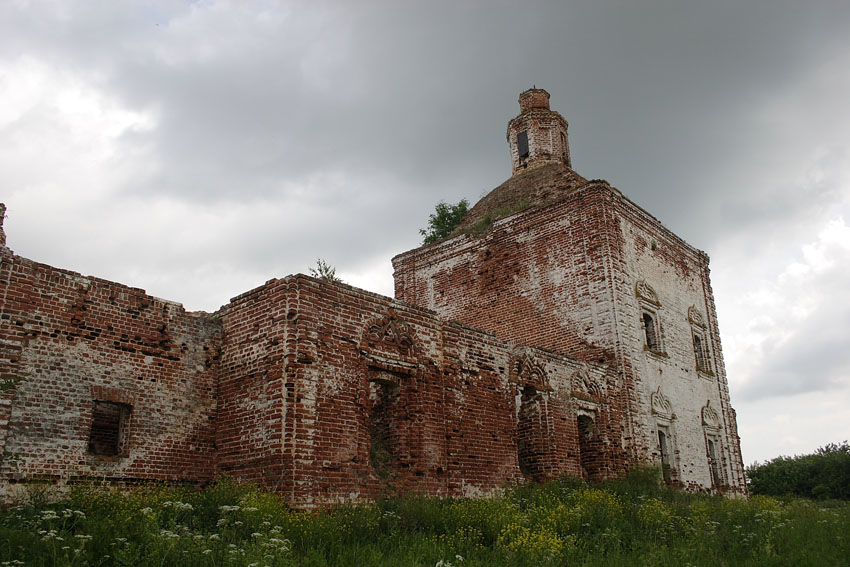 Лопатницы. Церковь Николая Чудотворца. фасады