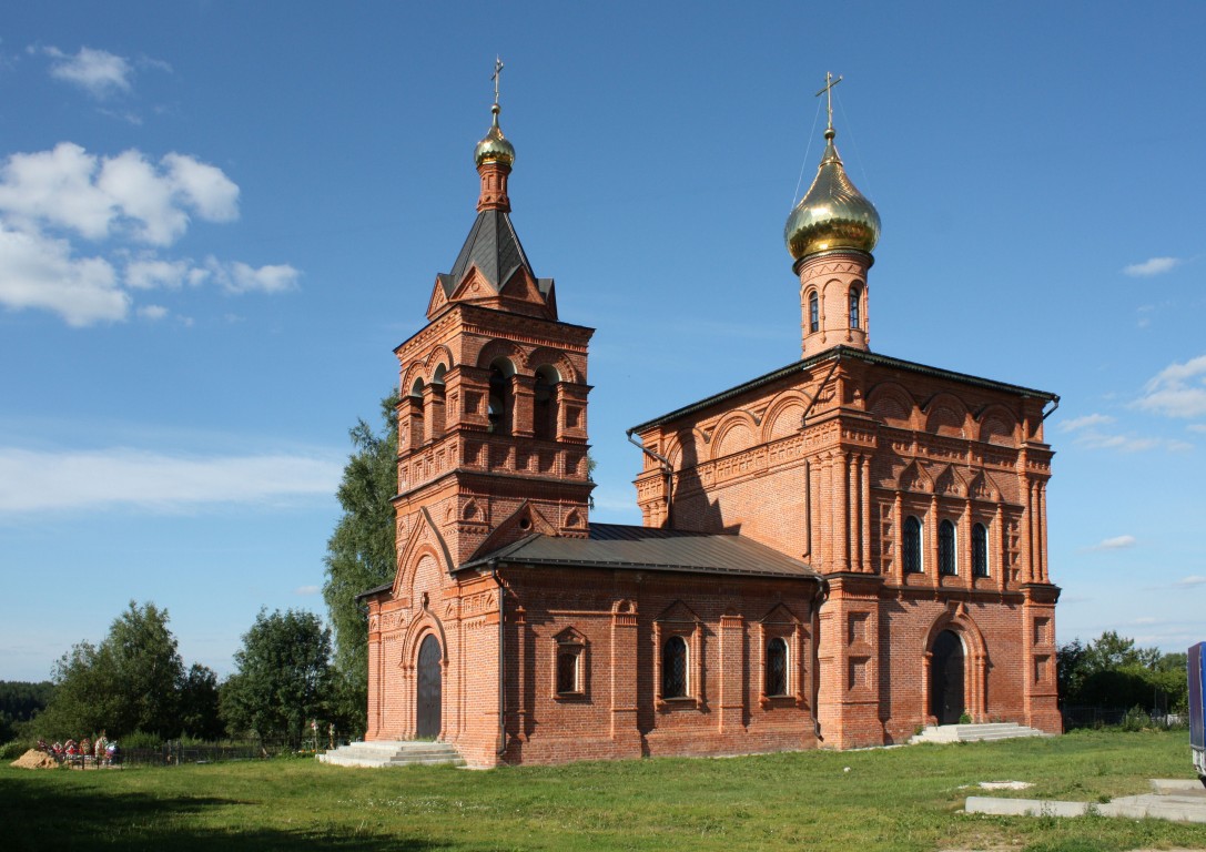 Заполицы. Церковь Казанской иконы Божией Матери. фасады, Общий вид