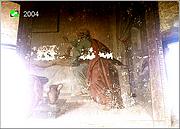 Церковь Илии Пророка, Интерьер, основной объем, фрагмент фресок северной стены<br>, Улово, Суздальский район, Владимирская область