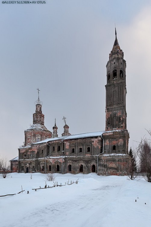 Воскресенская Слободка. Церковь Воскресения Христова. фасады