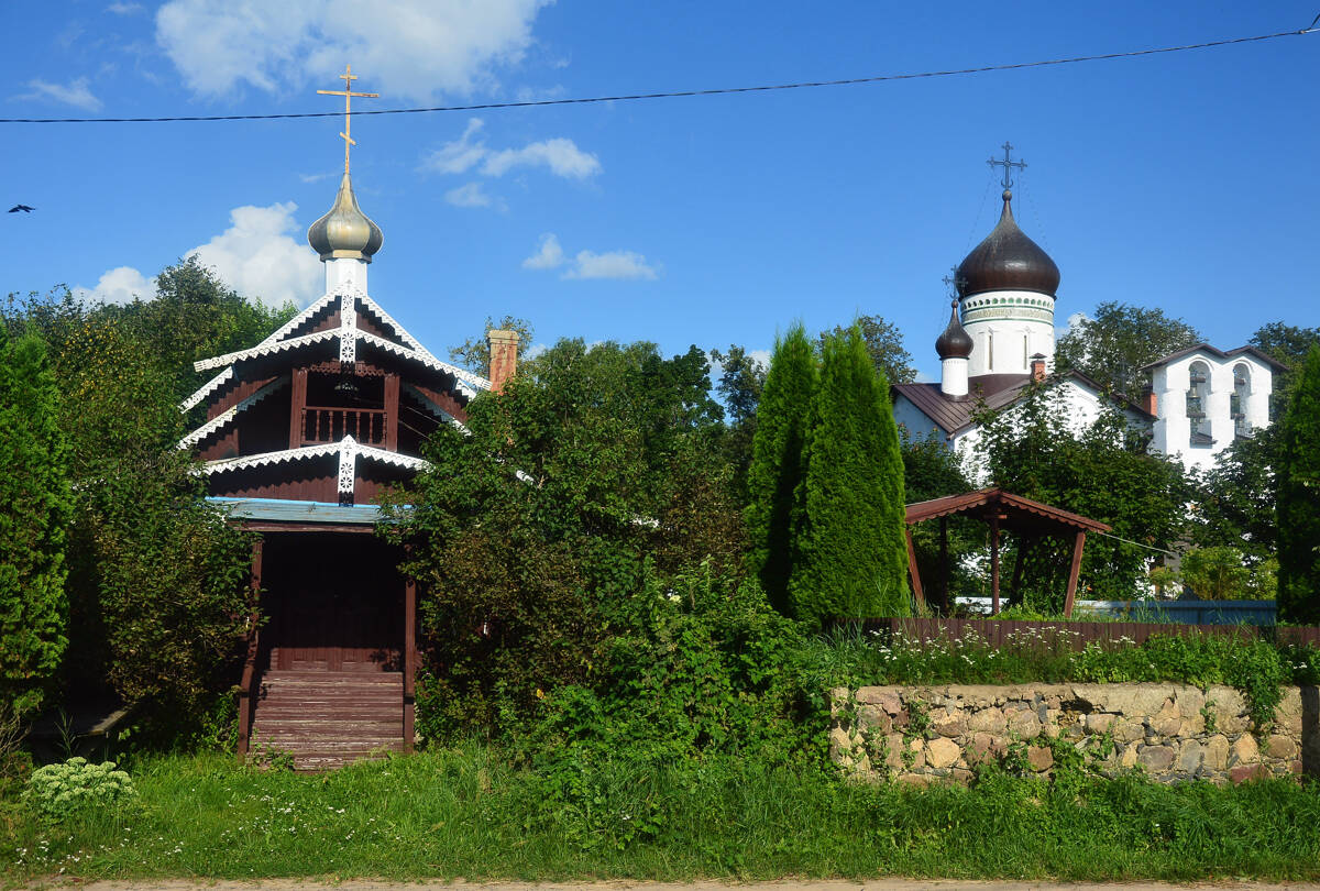 Церковь Петра и Павла, Спицино (Гдовский район, Псковская область). общий вид в ландшафте
