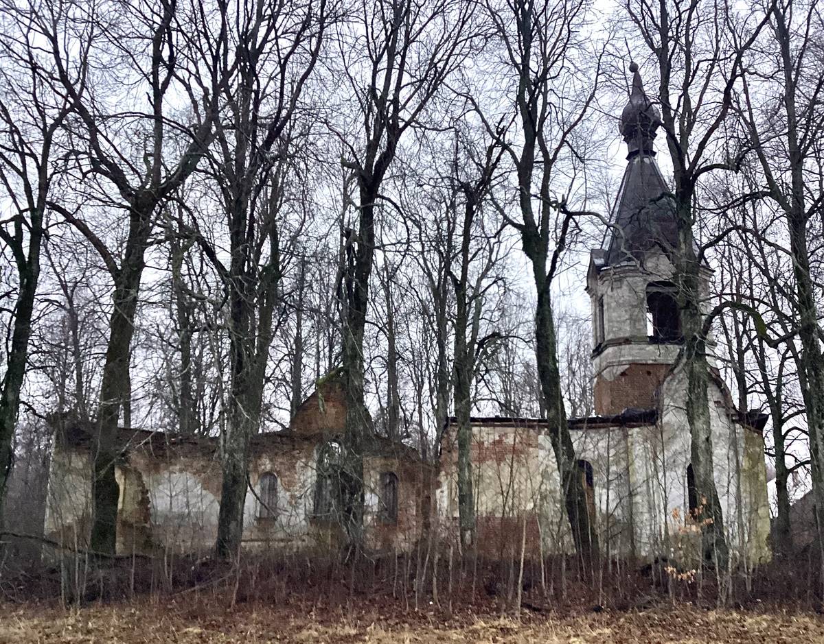 Вид с севера, фасады. Церковь Илии Пророка в Калихновщине, Черма (Гдовский район, Псковская область)