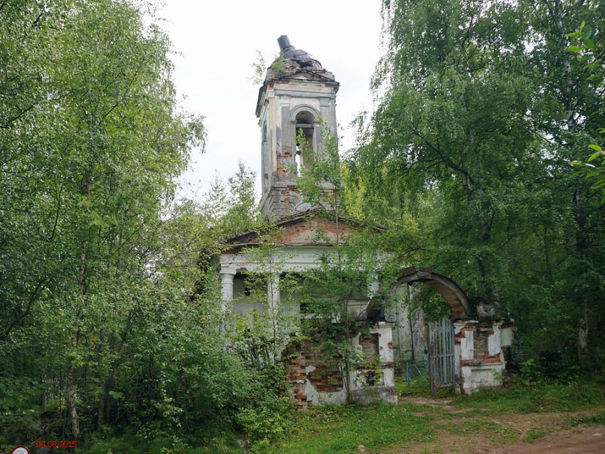 Загубье. Церковь Спаса Преображения. фасады