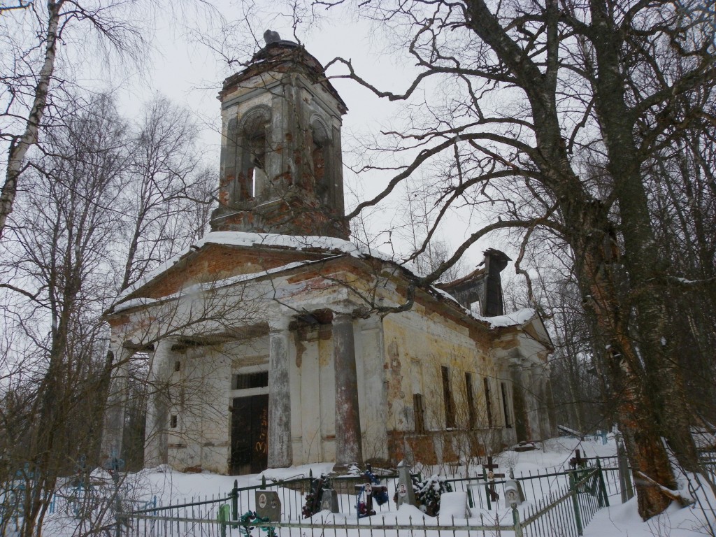 Загубье. Церковь Спаса Преображения. фасады