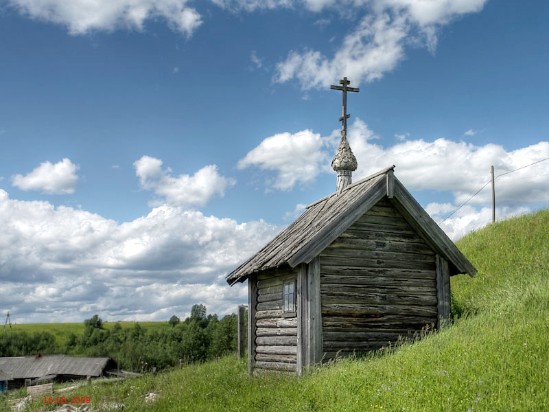 Часовня Иоанна Богослова, Шишкина (Плесецкий район, Архангельская область). фасады