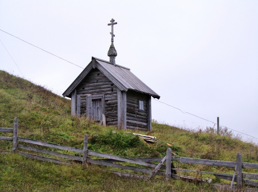 Часовня Иоанна Богослова, Шишкина (Плесецкий район, Архангельская область). фасады, вид с юго-запада