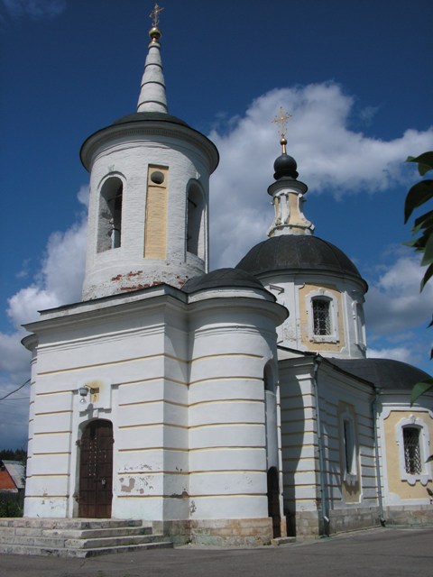 Церковь Казанской иконы Божией Матери, Поречье (Рузский городской округ, Московская область). фасады, Вид с запада