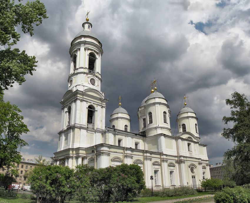 Собор Владимира равноапостольного, Петроградский район (Санкт-Петербург, г. Санкт-Петербург). фасады, панорама из 6 кадров