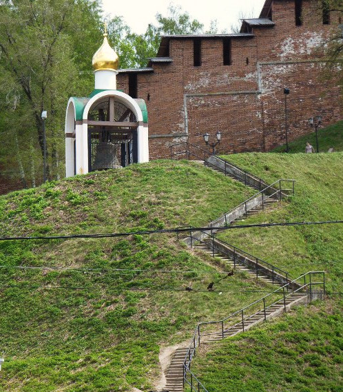 Церковь Рождества Иоанна Предтечи на Торгу, Нижегородский район (Нижний Новгород, город, Нижегородская область). дополнительная информация, Звонница