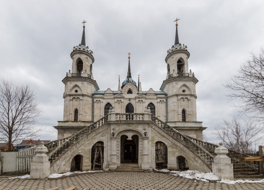 Быково, село. Церковь Владимирской иконы Божией Матери. фасады