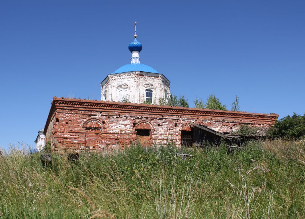 Храмовый комплекс. Церкви Казанской иконы Божией Матери и Илии Пророка, Янёво (Суздальский район, Владимирская область). фасады, Вид с юга