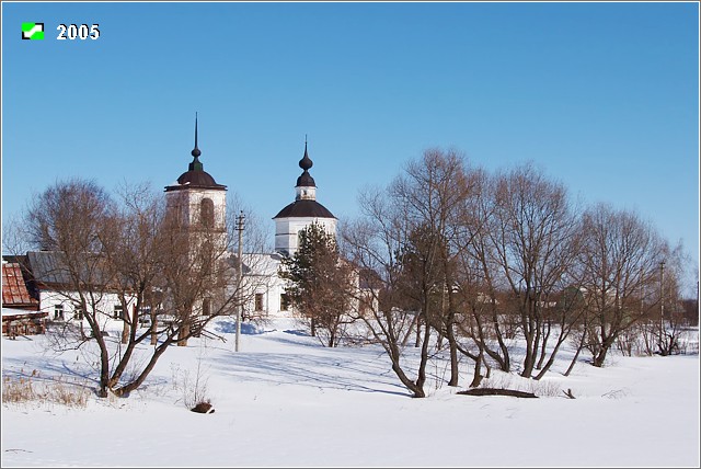 Оликово. Церковь Иоанна Богослова. фасады, Общий вид с Юго-Запада