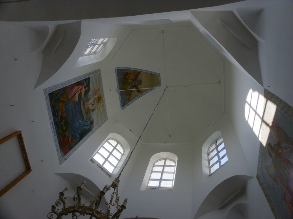 Церковь Иоанна Богослова, Оликово (Суздальский район, Владимирская область). интерьер и убранство, Подкупольное проостранство
