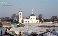 Церковь Николая Чудотворца, Панорама с юга<br>, Брутово, Суздальский район, Владимирская область