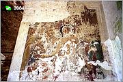 Церковь Флора и Лавра, Фрагмент фрески на западной стене основного объёма.<br>, Кибол, Суздальский район, Владимирская область