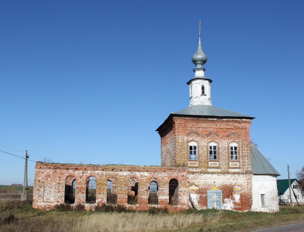 Крапивье. Церковь Георгия Победоносца. фасады, Южный фасад