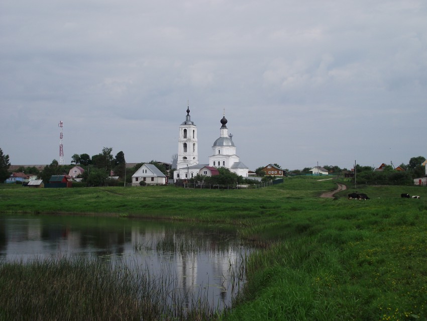Мордыш. Церковь Николая Чудотворца. общий вид в ландшафте
