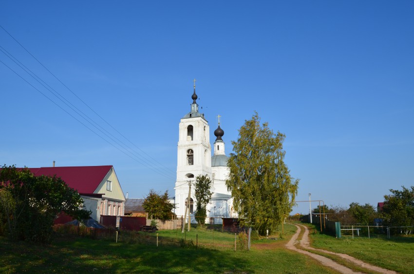 Мордыш. Церковь Николая Чудотворца. общий вид в ландшафте