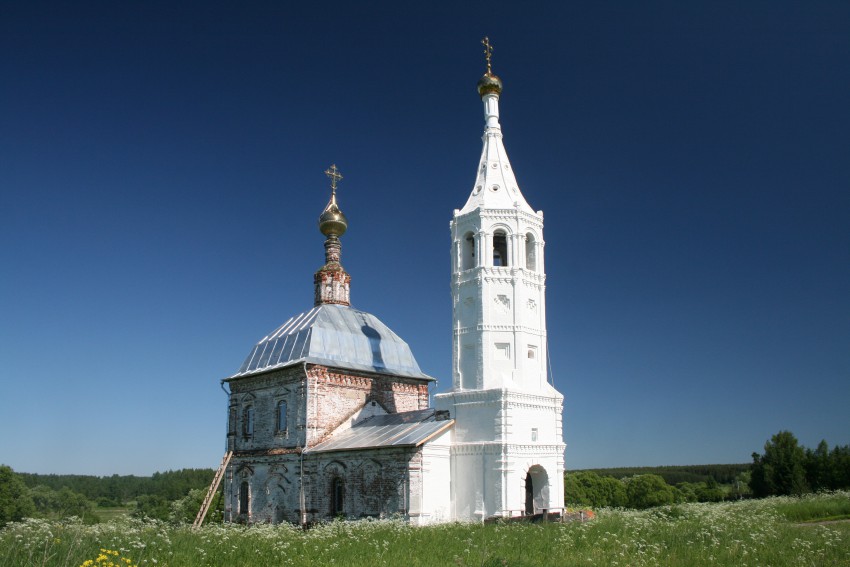 Новоселка-Нерльская. Церковь Воскресения Христова. фасады