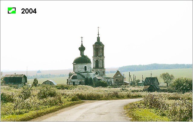Церковь Рождества Пресвятой Богородицы, Овчухи (Суздальский район, Владимирская область). общий вид в ландшафте, Общий вид с северо-востока