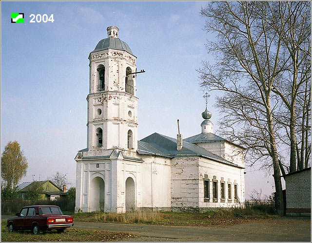Церковь Ефрема Сирина, Омутское (Суздальский район, Владимирская область). фасады, Общий вид с Юго-Запада