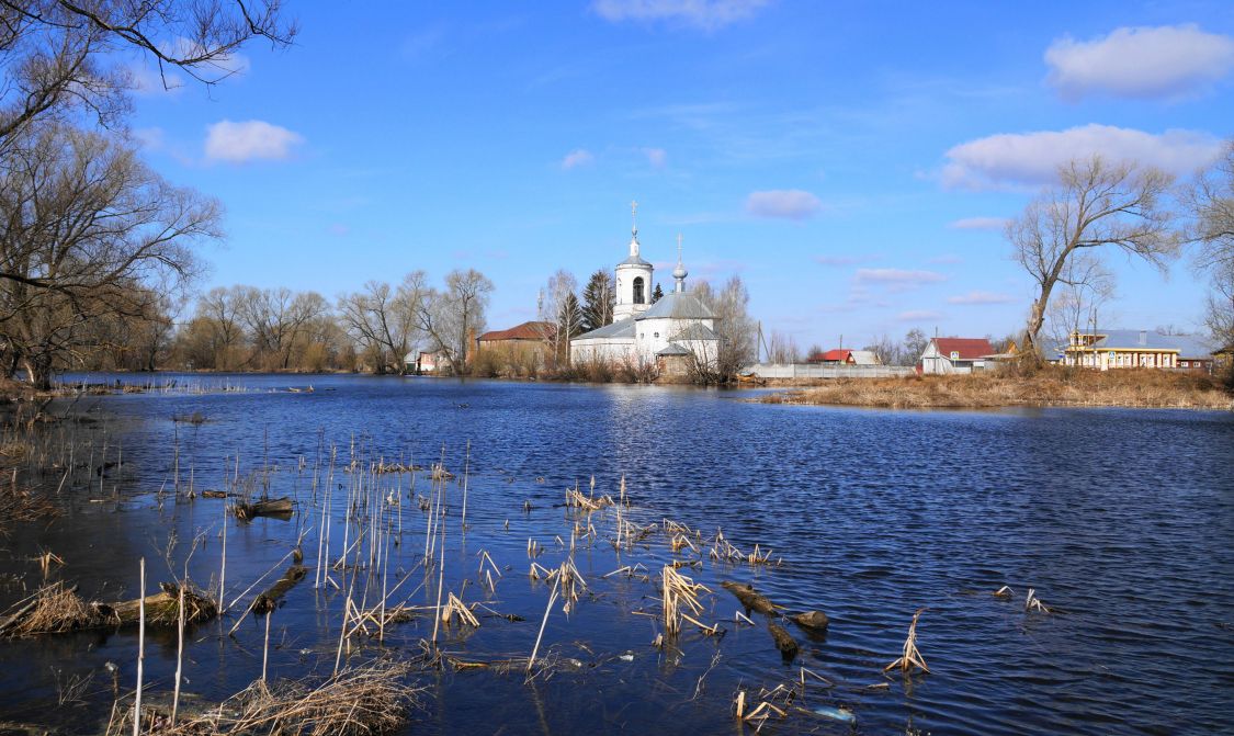 Церковь Николая Чудотворца, Черниж (Суздальский район, Владимирская область). общий вид в ландшафте, Панорама с юго-востока