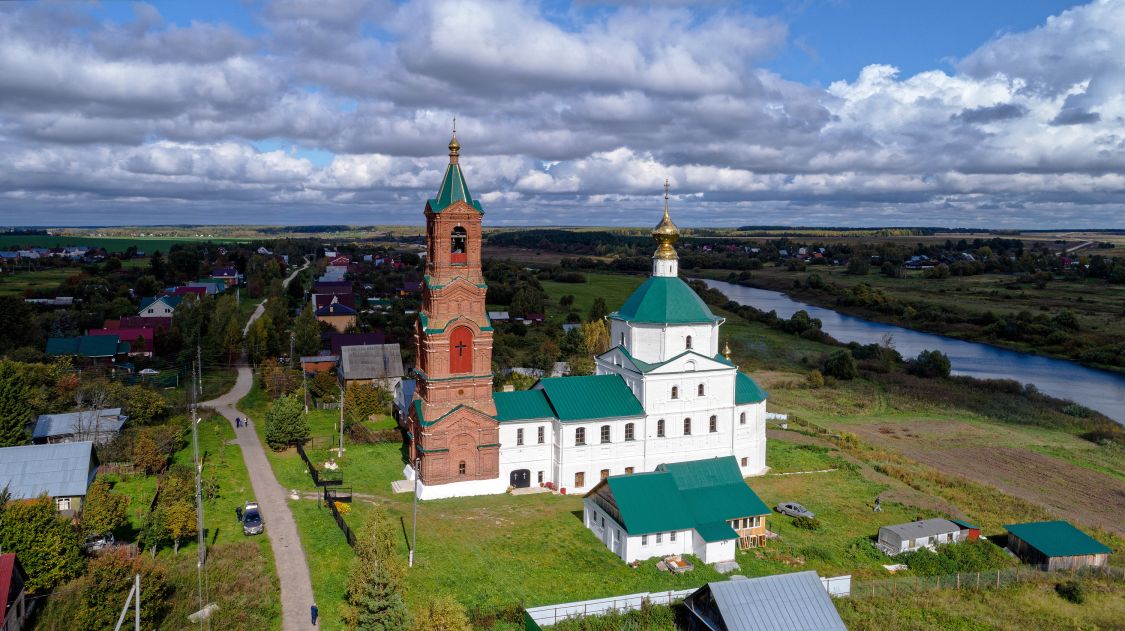 Переборово. Церковь Николая Чудотворца. общий вид в ландшафте