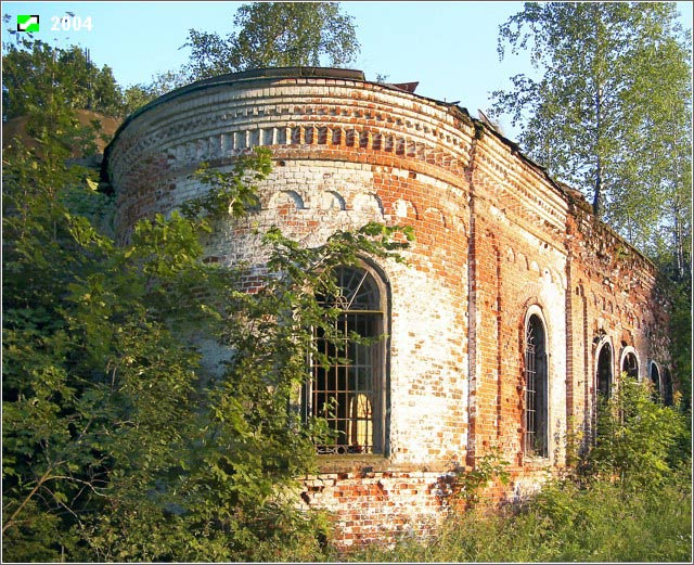 Осовец. Церковь Покрова Пресвятой Богородицы. фасады, Северная апсида, вид с Востока