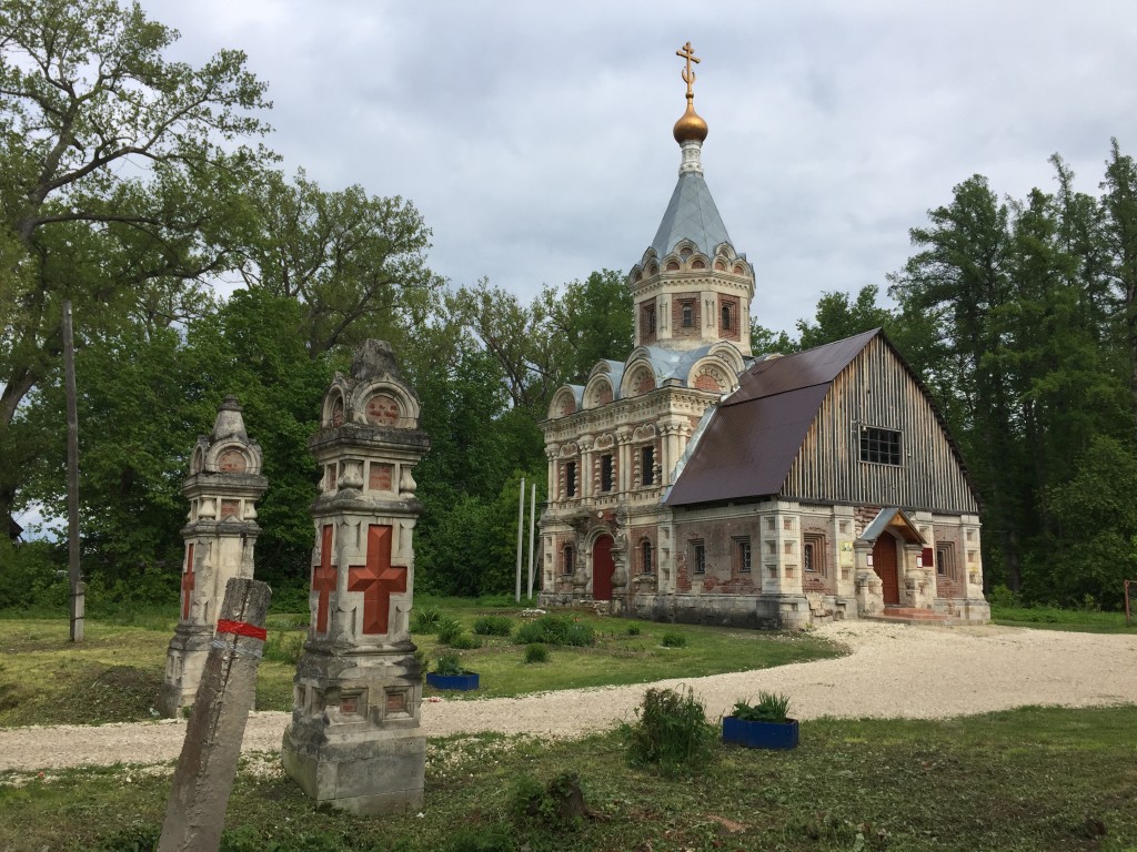 Церковь Александры Римской, Муромцево (Судогодский район, Владимирская область). фасады, Вид со стороны дороги