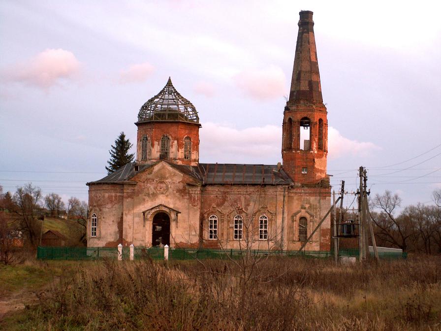 Воротынск. Церковь Николая Чудотворца. общий вид в ландшафте