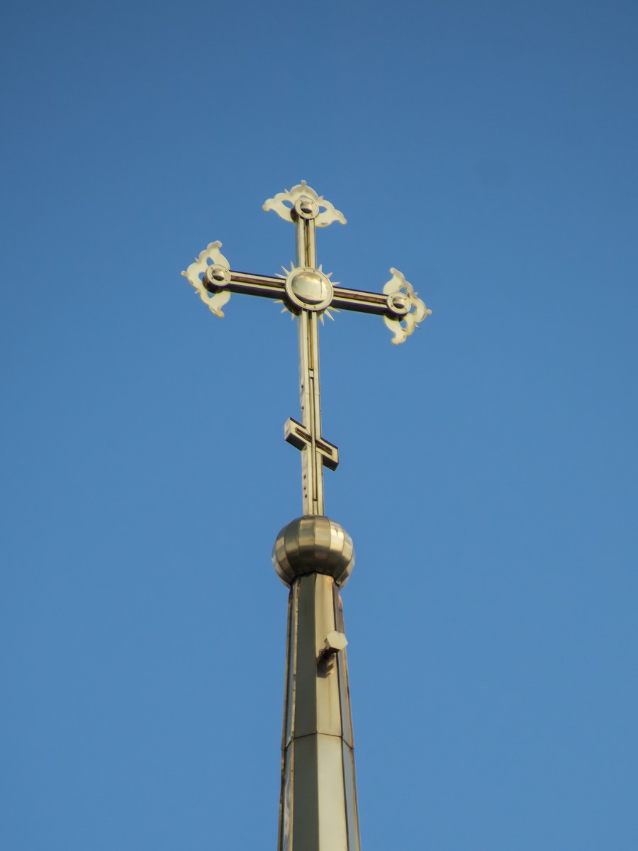 Церковь Петра и Павла, Тула (Тула, город, Тульская область). архитектурные детали, Крест на шпиле колокольни