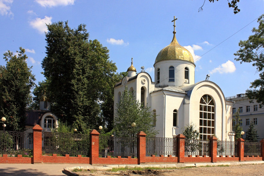 Тула. Церковь Алексия, митрополита Московского. общий вид в ландшафте