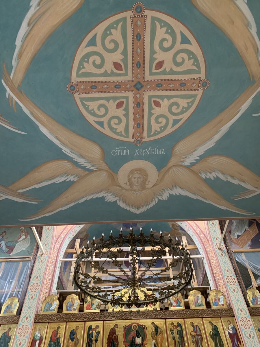 Церковь Алексия, митрополита Московского, Тула (Тула, город, Тульская область). интерьер и убранство, Росписи балкона хоров