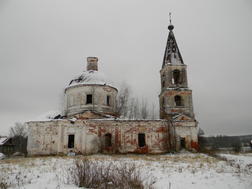 Церковь Николая Чудотворца, Филипково (Комсомольский район, Ивановская область). фасады, Северный фасад храма