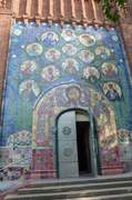 Церковь Воскресения Христова в Тезине, Декор западной стены колокольни<br>, Вичуга, Вичугский район, Ивановская область