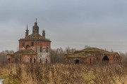 Храмовый комплекс. Церкви Воздвижения Креста Господня и Николая Чудотворца, Вид с юго-запада<br>, Вышеславское, Суздальский район, Владимирская область