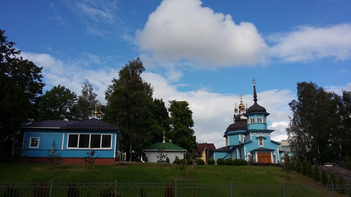 Приморский район. Церковь Димитрия Солунского. общий вид в ландшафте
