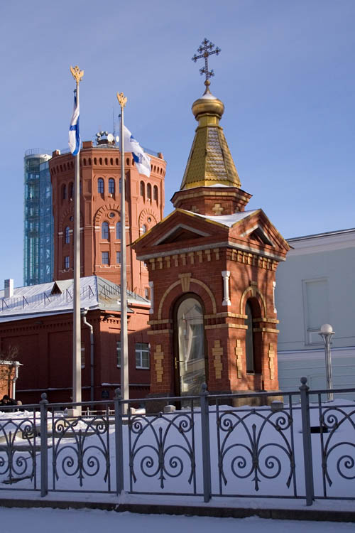 Часовня Преображения Господня при Главной водопроводной станции, Центральный район (Санкт-Петербург, г. Санкт-Петербург). фасады, Вид с Водопроводного пер.