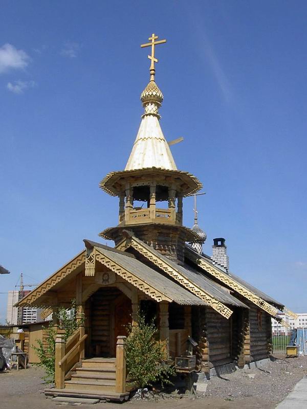 Часовня Серафима Вырицкого, Фрунзенский район (Санкт-Петербург, г. Санкт-Петербург). общий вид в ландшафте