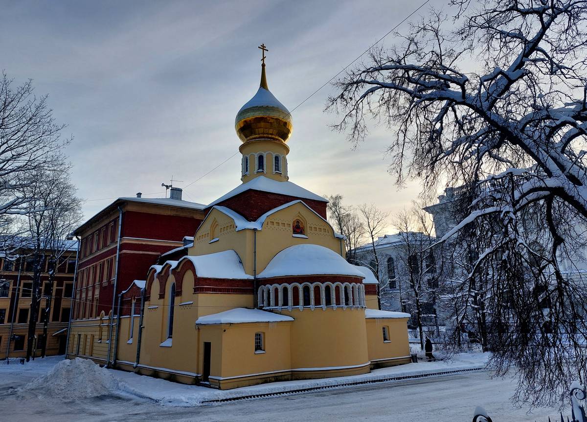 фасады. Церковь Покрова Пресвятой Богородицы при Политехническом университете, Калининский район (Санкт-Петербург, г. Санкт-Петербург)