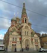Фрунзенский район. Покрова Пресвятой Богородицы на Боровой улице, церковь