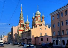 Санкт-Петербург. Церковь Покрова Пресвятой Богородицы на Боровой улице