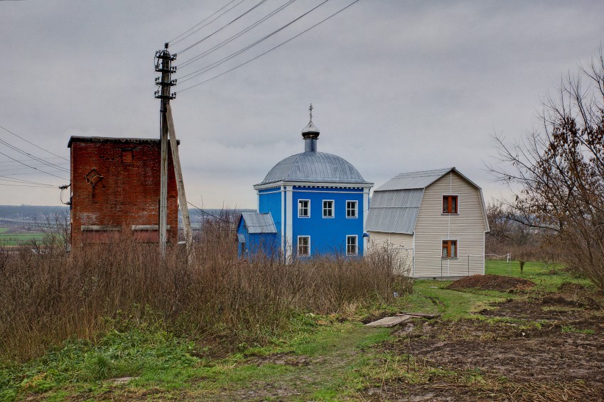 Церковь Казанской иконы Божией Матери, Тарасково (Каширский городской округ, Московская область). общий вид в ландшафте