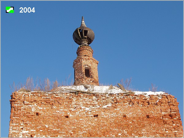 Церковь Николая Чудотворца, Гнездилово (Суздальский район, Владимирская область). архитектурные детали, Завершение основного объема